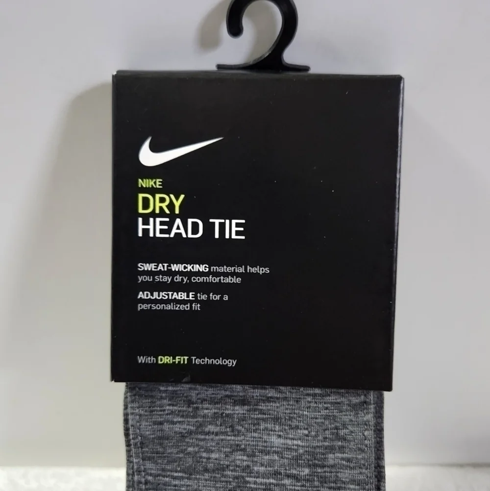 Nwt Nike Dry Dri-Fit Heathered Gray Head Tie Unisex
